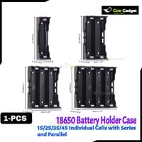 18650 Battery Holder for Individual Cells | Series and Parallel Open Line | PCB Mountable | 1x/2x/3x/4x Slots_img_0