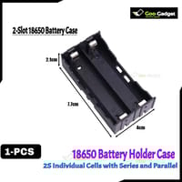 18650 Battery Holder for Individual Cells | Series and Parallel Open Line | PCB Mountable | 1x/2x/3x/4x Slots_img_2