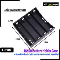 18650 Battery Holder for Individual Cells | Series and Parallel Open Line | PCB Mountable | 1x/2x/3x/4x Slots_img_4