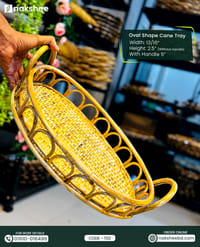 বেতের ট্রে (Cane Tray) - ওভাল আকৃতি (Design Code: T02)_img_2