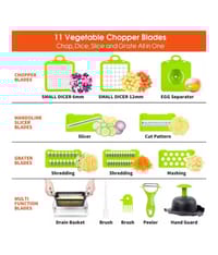 GearUP 14-in-1 Multifuction Vegetable and Fruits  Cutting Slicer & Chopper_img_1