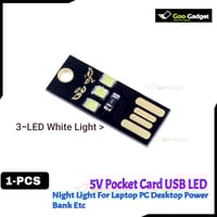 Night Lamp Mini Pocket Card USB Power LED Keychain | 0.5W USB LED Bulb for Laptop, PC, and Power Bank_img_1