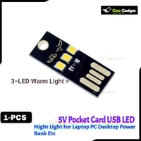 Night Lamp Mini Pocket Card USB Power LED Keychain | 0.5W USB LED Bulb for Laptop, PC, and Power Bank_img_2