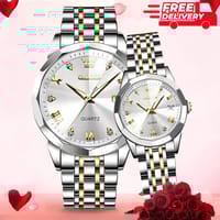 Olevs Stainless Steel fashionable Couple watches_img_2
