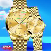 Olevs Stainless Steel fashionable Couple watches_img_4