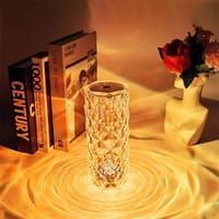 16 Colors Crystal Night Light LED Touch Projection Table Lamp Rose Remote Dimmable USB Romantic Atmosphere Light for Decor Home_img_20