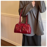 Korean style glossy shoulder bag_img_0