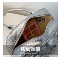 Korean style glossy shoulder bag_img_6
