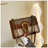 Premium Two compartment with chain Shoulder bag_img_6