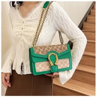 Premium Two compartment with chain Shoulder bag_img_8