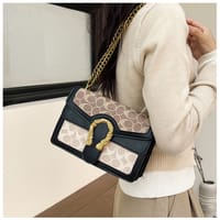 Premium Two compartment with chain Shoulder bag_img_9