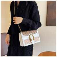 Premium Two compartment with chain Shoulder bag_img_10