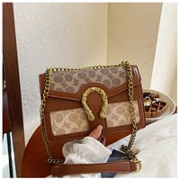 Premium Two compartment with chain Shoulder bag_img_11