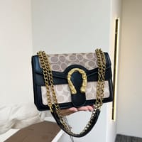 Premium Two compartment with chain Shoulder bag_img_16