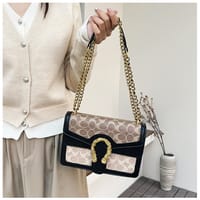 Premium Two compartment with chain Shoulder bag_img_17