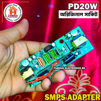 PD20W QC 3.0 fast charging board 220V to 5v 9v 12v dual USB Type C port SMPS Adapter_img_4