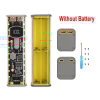 PD 45W Super Fast Charging Transparent Power Bank Case Solderless 8pcs 18650 Battery with LED Light_img_12