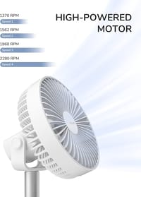 Rechargeable 3-in-1 Clip Fan – Portable, Adjustable & Multi-Functional Cooling Solution_img_3
