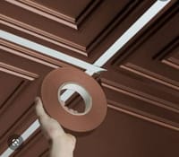 166 Feet (Bronze color) Self-Adhesive Waterproof Tile Gap Tape for Floor and Wall Sealing(1 line tiles gap adhesive)_img_1