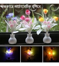 Led Night Light Lamp (Flower Shape, Plug & Play)_img_3