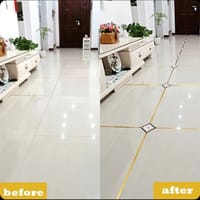 166 Feet (Golden color) Self-Adhesive Waterproof Tile Gap Tape for Floor and Wall Sealing(1 line tiles gap adhesive)_img_5