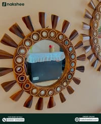 Wooden Mirror 3 piece set 14''+17''+23''_img_2