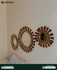 Wooden Mirror 3 piece set 14''+17''+23''_img_3