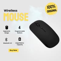 Rechargeable Wireless RGB Dual-mode Optical Mouse – Mini AP1 – Wireless Mouse – Black – White_img_0