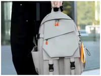 🎒 Stylish Waterproof Backpack Ash .....( code 52)......  ঢাকা সিটিতে ৭০, বাইরে ১৩০ টাকা কুরিয়ার চার্জ প্রযোজ্য_img_1