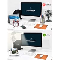 3in1 Multifunction Table Lamp LED Four-headed Folding With Fan Calendar Clock USB Rechargeable Desk light 3 color Reading Lamp_img_4