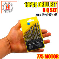 Drill Bit Set 1.5-6.5mm BLACK 13Pcs Set HSS Twist Drill Bit 1/16-1/4 Inch Tool Sets Drill Bit For 775 Motor Wood Work Drill Chuck_img_4