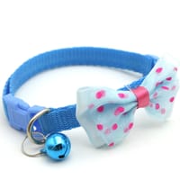 Pet tie Cat Collar Adjustable Dot Prints Doggy Bow/Tie With Bell Fashion Pets Necktie Collars Bells and Charms pet supplies_img_3