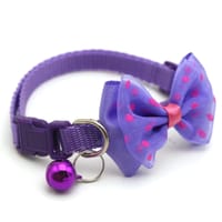 Pet tie Cat Collar Adjustable Dot Prints Doggy Bow/Tie With Bell Fashion Pets Necktie Collars Bells and Charms pet supplies_img_4
