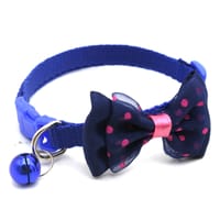 Pet tie Cat Collar Adjustable Dot Prints Doggy Bow/Tie With Bell Fashion Pets Necktie Collars Bells and Charms pet supplies_img_5