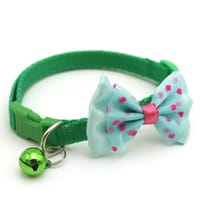 Pet tie Cat Collar Adjustable Dot Prints Doggy Bow/Tie With Bell Fashion Pets Necktie Collars Bells and Charms pet supplies_img_6