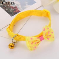 Pet tie Cat Collar Adjustable Dot Prints Doggy Bow/Tie With Bell Fashion Pets Necktie Collars Bells and Charms pet supplies_img_7