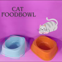 1pc Random Color Paw Prints Cat Bowl, Cat Food Plate, Cat Water Dish, Anti-Tipping Design, Pet Feeding Bowl_img_3