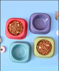 1pc Random Color Paw Prints Cat Bowl, Cat Food Plate, Cat Water Dish, Anti-Tipping Design, Pet Feeding Bowl_img_6