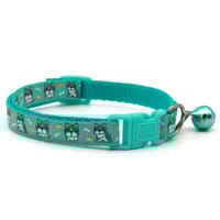 Catprint Neck Strap Soft For Small Dog Collars Cat Belt - Mint Colour_img_0