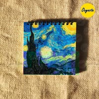 Starry Night Painting Square Sketchbook by OXYNOTE_img_4