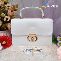 New China Leather Ladies Bag-White_img_0