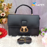 New China Leather Ladies Bag-Black_img_0