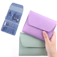 Nail Cutter - Nail Clippers Set, 16pcs Manicure & Pedicure Tools, Stainless Steel Nail Cutter Kit for men and women, with Leather Bag, Travel Grooming Kit for Facial, Cuticle and Nail Care_img_6