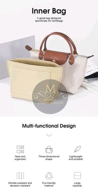 💥LouisWill Felt Insert Bag Cosmetic Bag Handle Bag Liner Bag_img_0