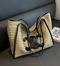 Elegant Sun Straw Tote Bag_img_1