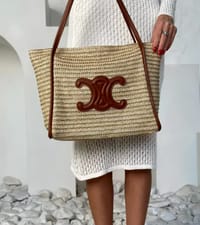 Elegant Sun Straw Tote Bag_img_2
