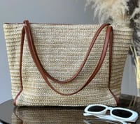 Elegant Sun Straw Tote Bag_img_6