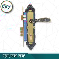 এবি ব্লাক রঙের ডোর লক উচ্চ সুরক্ষার স্ট্যান্ডার্ড সাইজের হ্যান্ডেল লক প্রধান দরজার লক Door Lock_img_2