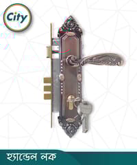 এন্টিক রঙের ডোর লক উচ্চ সুরক্ষার স্ট্যান্ডার্ড সাইজের হ্যান্ডেল লক প্রধান দরজার লক Door Lock_img_0
