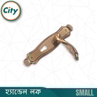 সি এফ রঙের ছোট আকারের হ্যান্ডেল লক ভিতরের রুমের জন্য নব সহ দরজার লক Door Lock_img_4